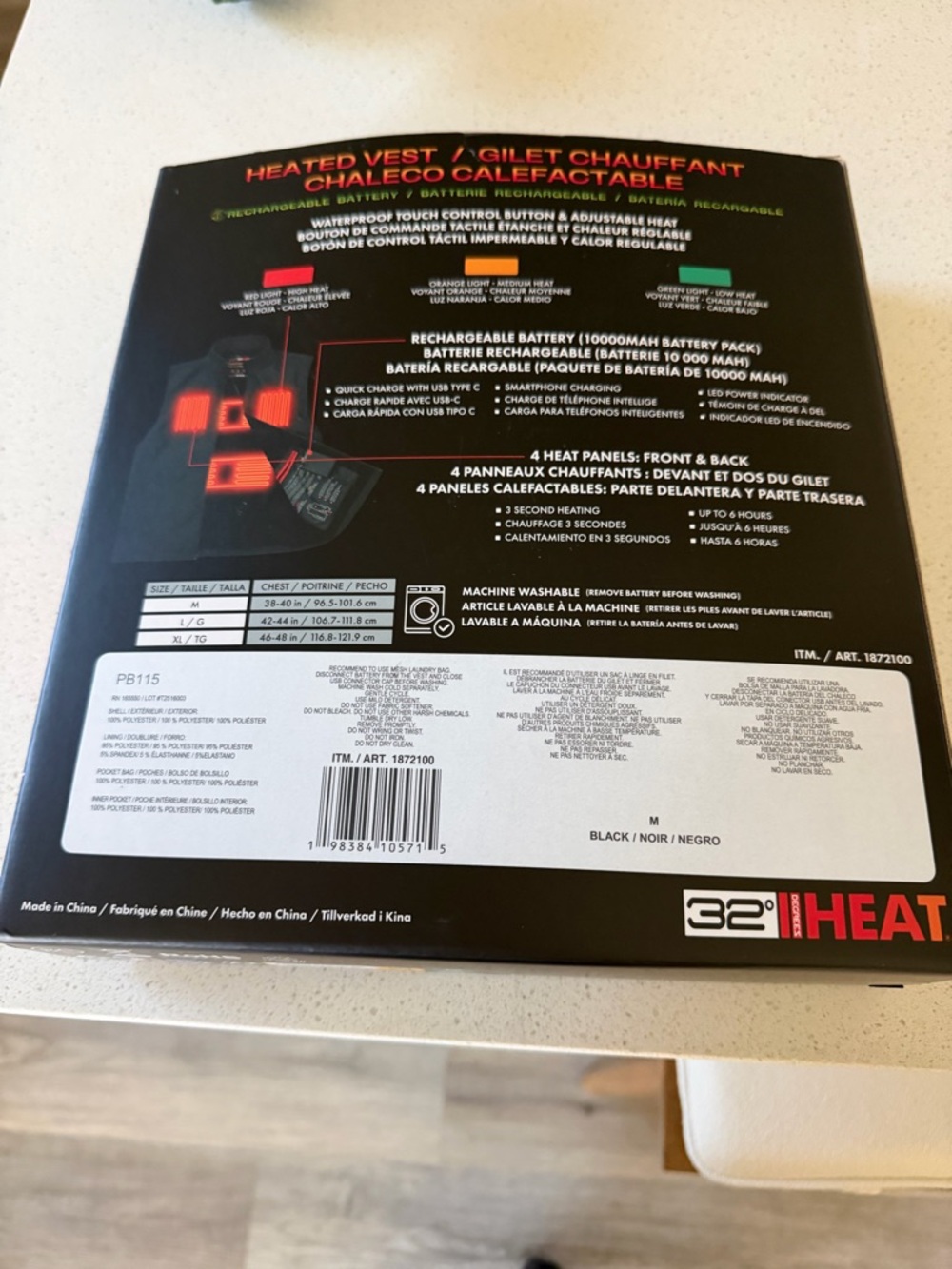 32° Heat Heated Vest - Black